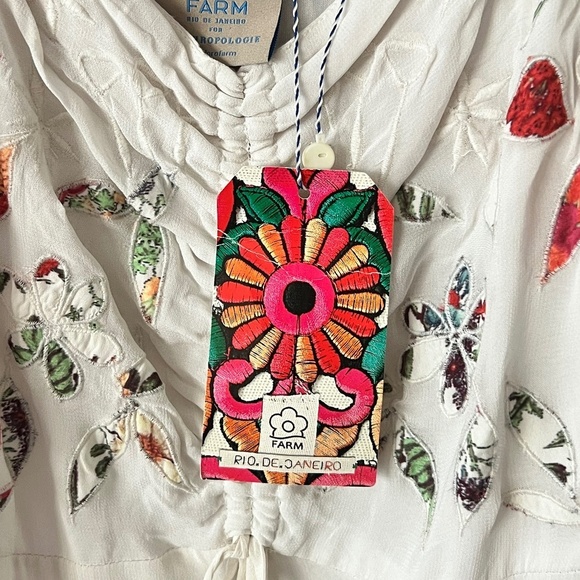 Farm Rio for Anthropologie Quintana Floral Applique Maxi Dress Size 8 NWT - Picture 6 of 13